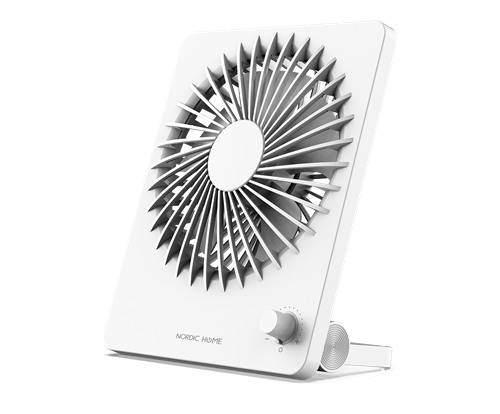USB Fan, Rechargable battery Multi speeds White DELTACO FT771