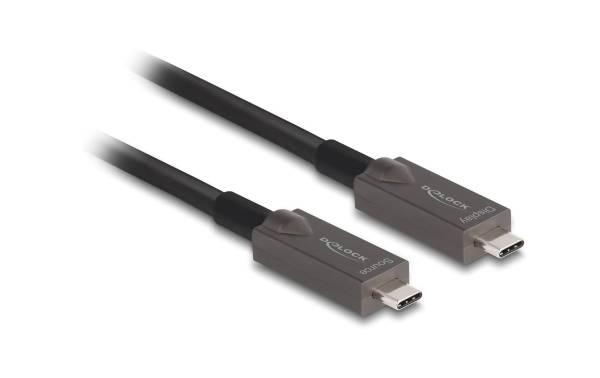 Delock Optisches Kabel 4K 10Gbps USB Type-C – USB Type-C, 5 m