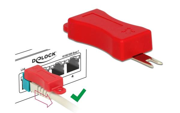 Delock Clip RJ45 Kabel Portverriegelung 40 Stück