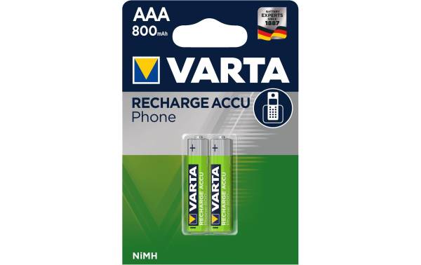 Batterie Akku Phone T398, AAA/HR03, 2 Stück VARTA 583981014