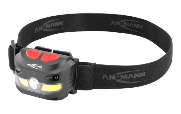 ANSMANN Sensor-LED-Kopflampe HD250RS, 250 Lumen, IP54