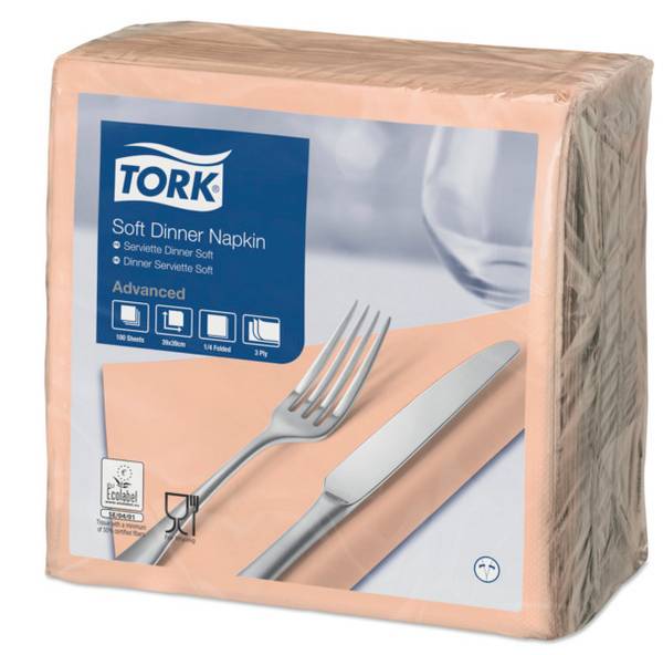 TORK-477912 Soft Dinnerservietten Apricot –