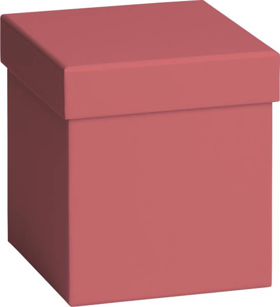 STEWO Geschenkbox Uni Pure 2551532187 dunkelrot, FSC Mix 11x11x12cm