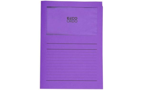 Organisationsmappen Ordo A4 violette, Fenster 10 Stück ELCO 73695.53