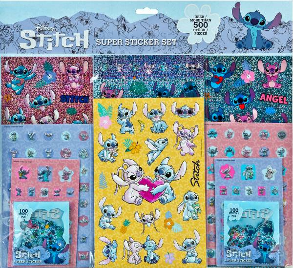 UNDERCOVER Sticker-Set Stitch STLI0034 assortiert