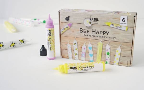 KREUL Candle Pen 'Bee Happy', 6er-Set