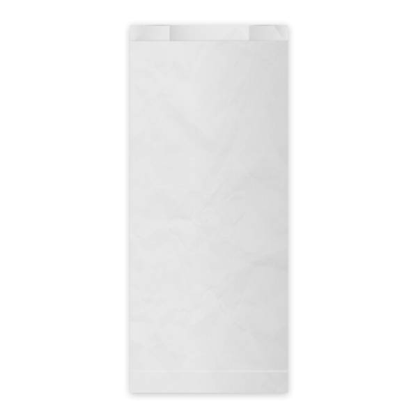 Papierfaltenbeutel (FSC Mix) weiß 15+7 x 35 cm 2,5kg – 100 Stück