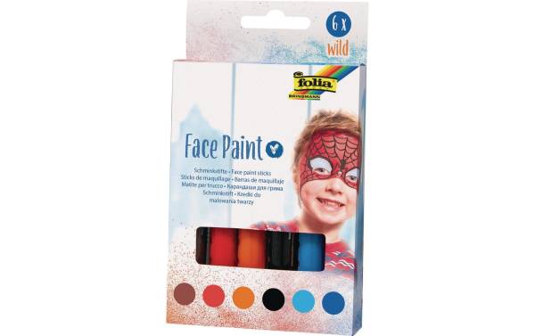 folia Schminkstifte Face Paint Set WILD