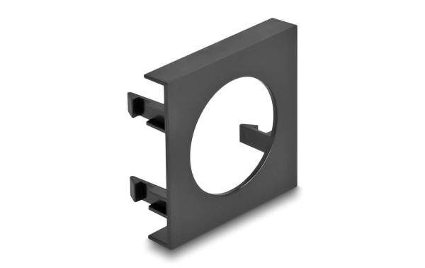 Delock Easy 45 Modulblende Loch-Ausschnitt Ø 30.2mm 5 Stück Schwarz