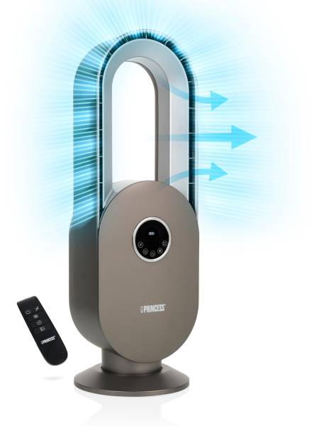PRINCESS Standventilator 68cm 35150001 silber, flügellos