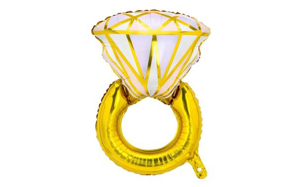 Partydeco Folienballon Ring 60 x 95 cm, Gold