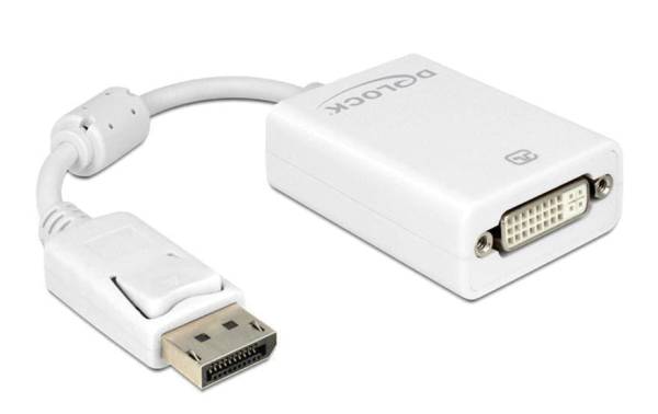 Delock Adapter Displayport – DVI-I Weiss