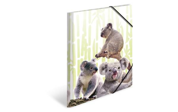 HERMA Eckspannermappe Exotische Tiere, A4, Koalafamilie