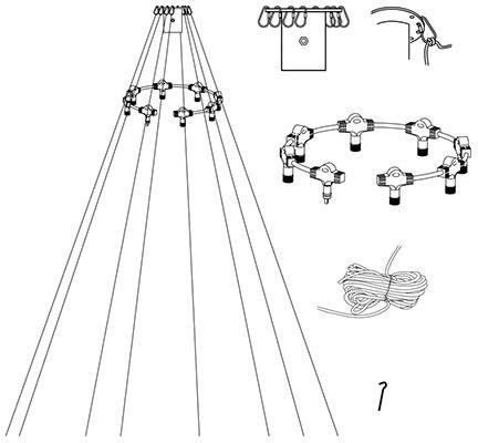 System LED Extra, Fahnenmast-Vorrichtung