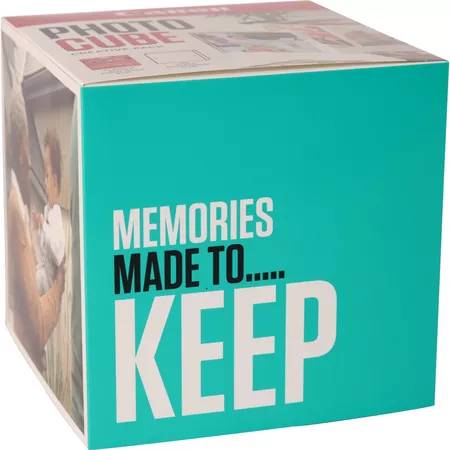 CANON Photo Cube Creative 13×13 blau PP2015x5 Acryl Fotorahmen inkl. 40 Bl.