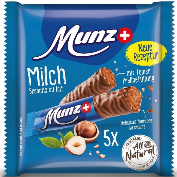 MUNZ Schokoladenriegel 01143 Milch 5x23g