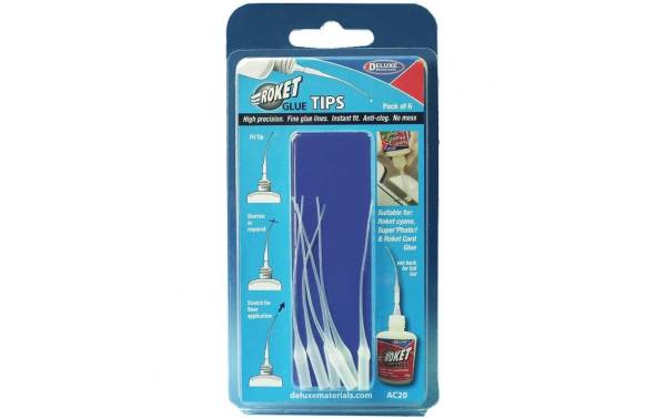 Deluxe Materials Düse Roket Glue Tips 0 dl, Weiss