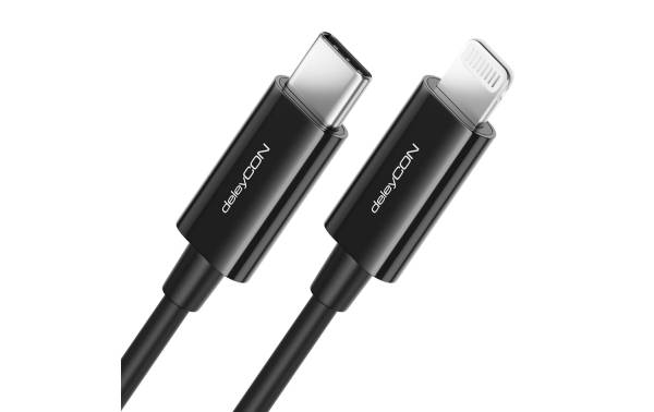 deleyCON USB 2.0-Kabel USB C – Lightning 0.5 m
