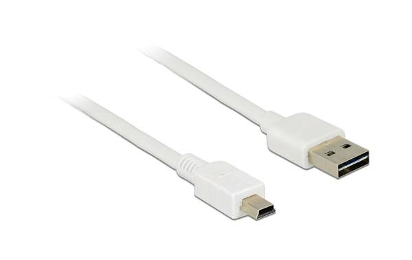 Delock USB 2.0-Kabel EASY-USB USB A – Mini-USB B 0.5 m
