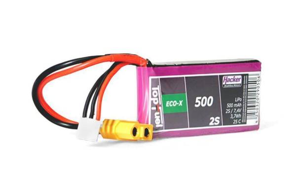 Hacker RC-Akku LiPo 500 mAh 7.4 V 25C TopFuel ECO-X