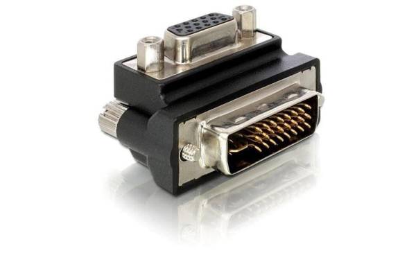 Delock Winkeladapter DVI-I – VGA m-f