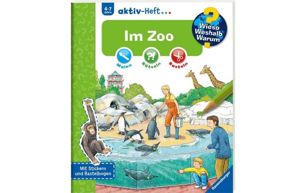 Ravensburger Kinder-Sachbuch WWW Aktiv-Heft: Im Zoo