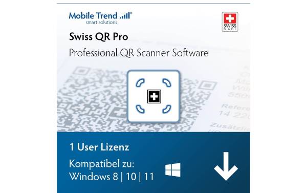 Mobiletrend Swiss QR Scanner Pro ESD, Vollversion, 1 User, DE/FR/EN/IT