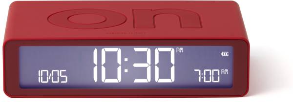 LEXON Funkwecker Flip Classic LR157R9 rot, USB-C