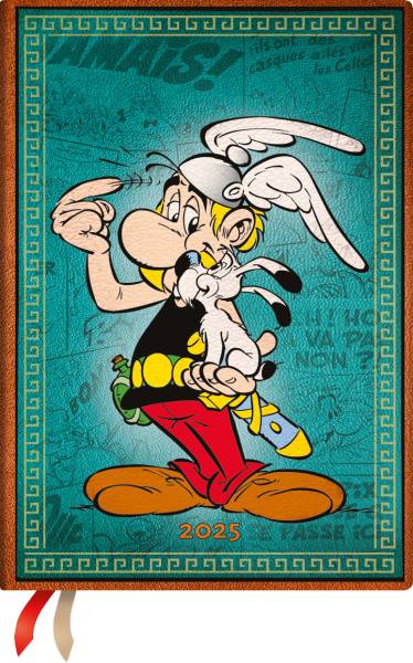 PAPERBLANKS Agenda Asterix d. Gallier 2025 DFD5895 1W/2S HOR Midi HC FR 12.5x…