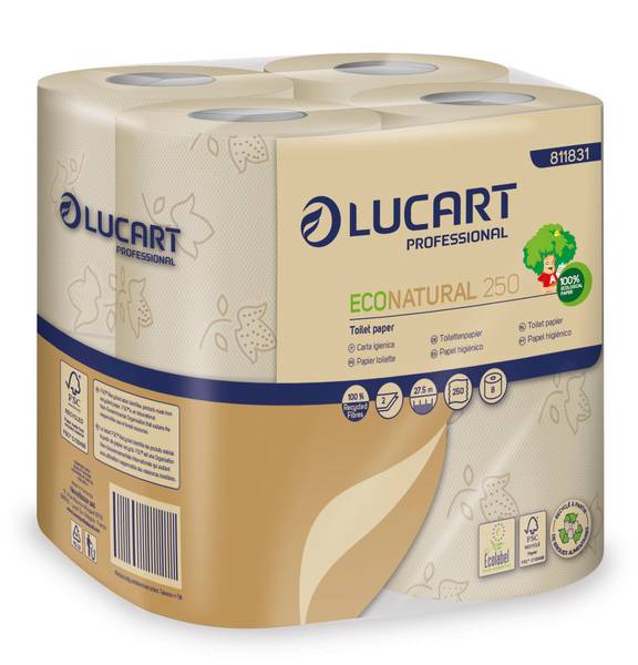 Lucart Eco Natural Toilettenpapier Kleinrollen