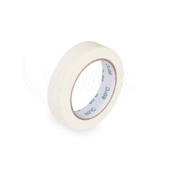 Krepp-Klebeband bis +80°C weiß 25mm x 50m – 1 Stück