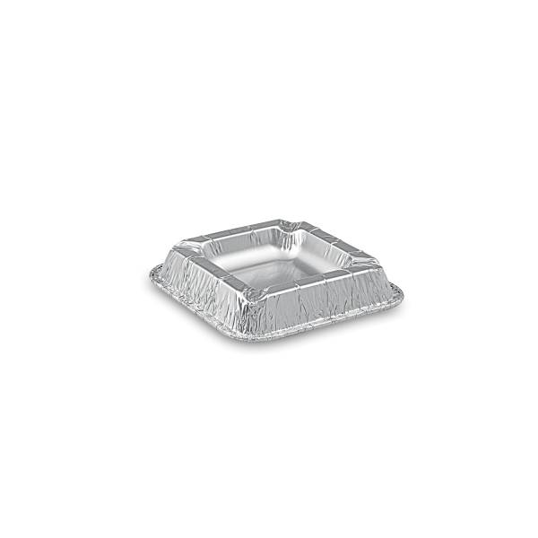 Aschenbecher (ALU) 12,6 x 12,6 x 2,2 cm – 10 Stück
