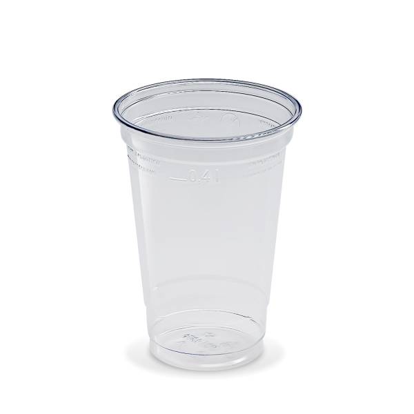 Becher (rPET) glasklar 95mm 0,4L – 50 Stück