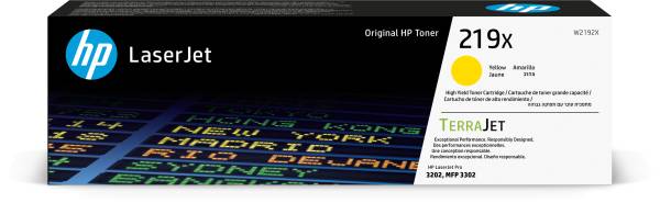 HP Toner-Modul 219X yellow W2192X CLJ Pro 3202/MFP 3302 2500 S.