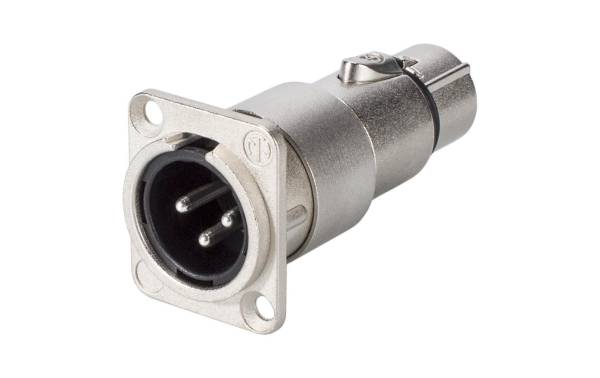 Neutrik Audio-Adapter NA3MDF XLR 3 Pole, male – XLR 3 Pole, female