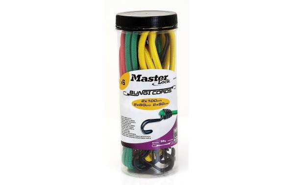 Masterlock Gummi-Spannseilset Dose à 6 Stück