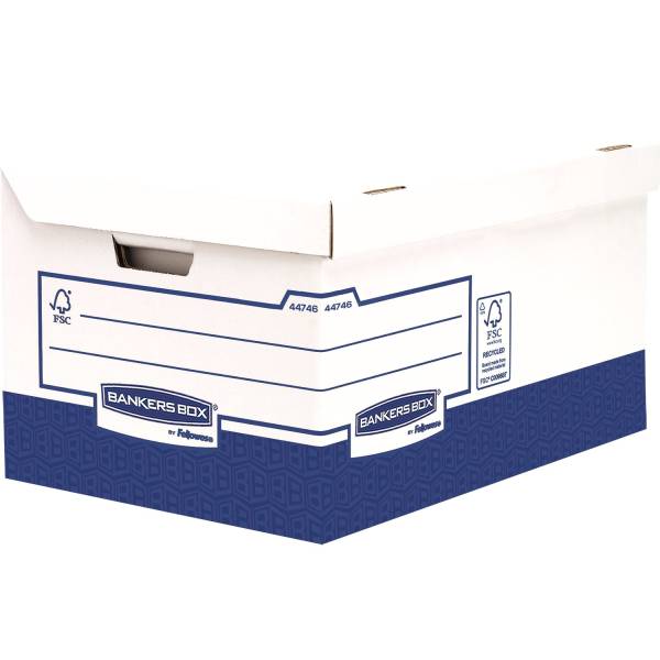 Klappdeckelbox ULTRA weiss/blau 37.8x28.7x54.5 cm FELLOWES 4474601