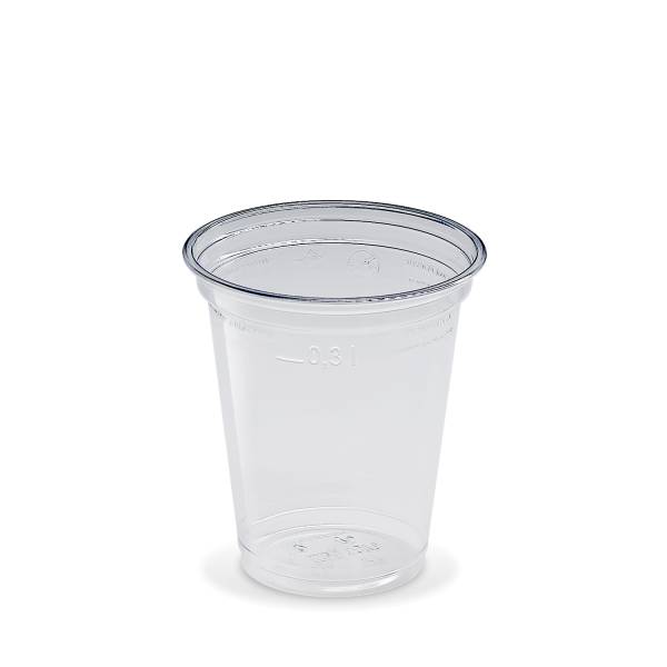 Becher (rPET) glasklar 95mm 0,3L – 50 Stück