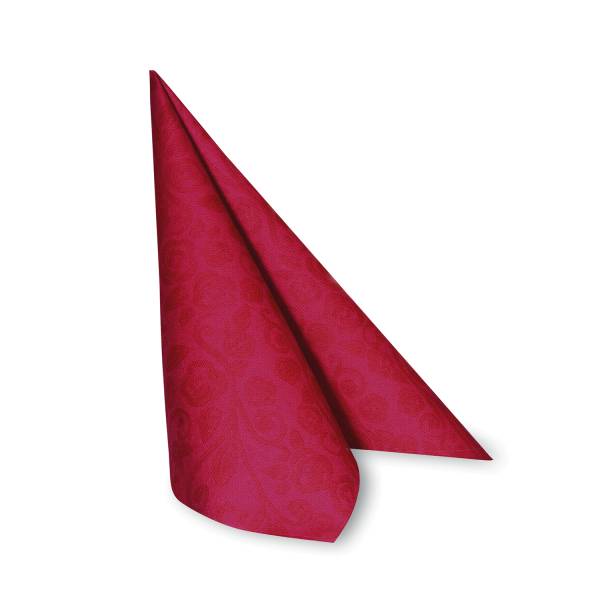 Serviette PREMIUM Dekor-R rot 40 x 40 cm – 50 Stück