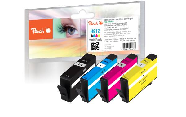 Peach Tinte Nr. 912 Multi-Pack Black/Cyan/Magenta/Yellow