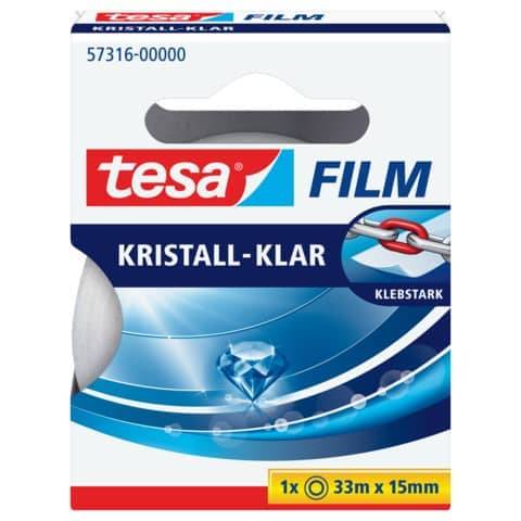 tesa Film, kristall-klar, 15 mm x 33 m