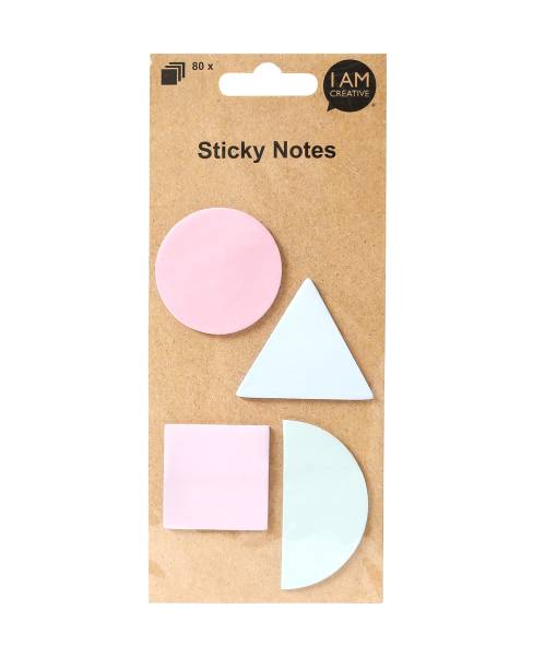 I AM CREATIVE Haftnotizen MAA4086.82 Formen, pastell 4×20 Blatt