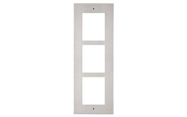 2N Rahmen für den Wandeinbau – 3 Module, silber