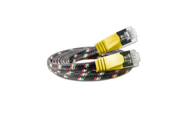 SLIM Slimpatchkabel Cat 6, STP, 1 m, Gelb