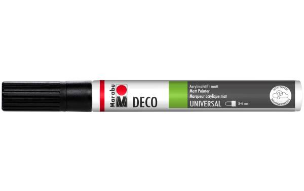 Marabu Acrylmarker Deco Painter, 2 – 4 mm, Schwarz