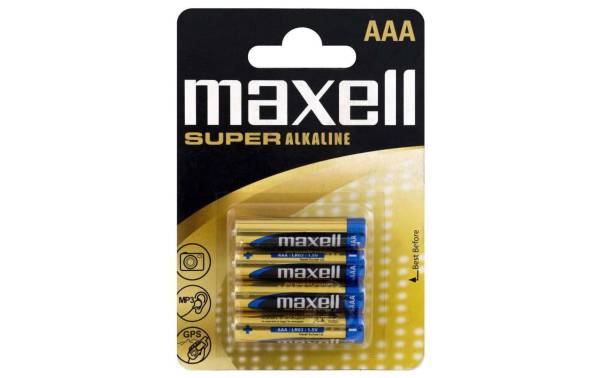 Maxell Europe LTD. Batterie AAA Super Alkaline 4 Stück