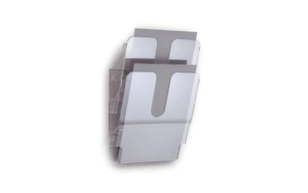 DURABLE Wand-Prospekthalter "FLEXIPLUS 2", A4, 2 Fächer
