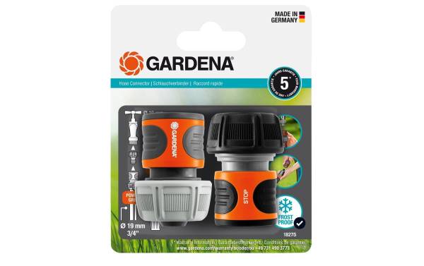 Gardena Schlauchkupplung Zweier-Satz, 19 mm (3/4)
