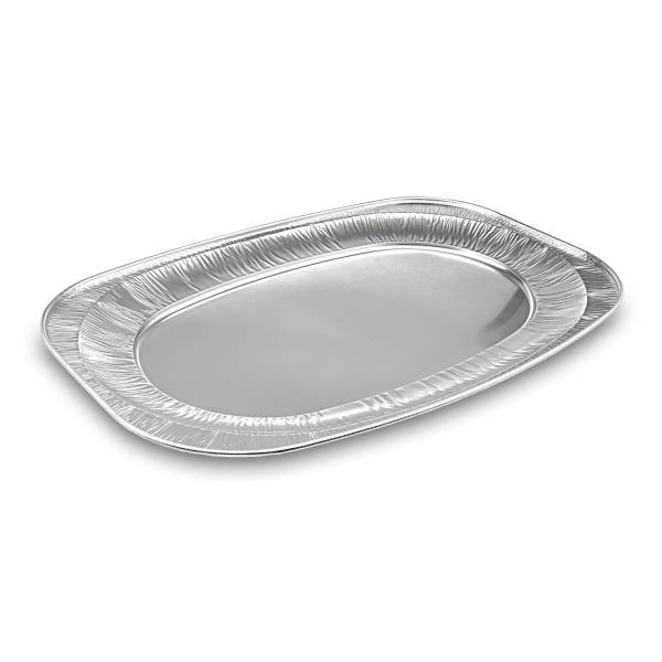 Catering-Platte (ALU) oval 54,5 x 36 cm – 50 Stück