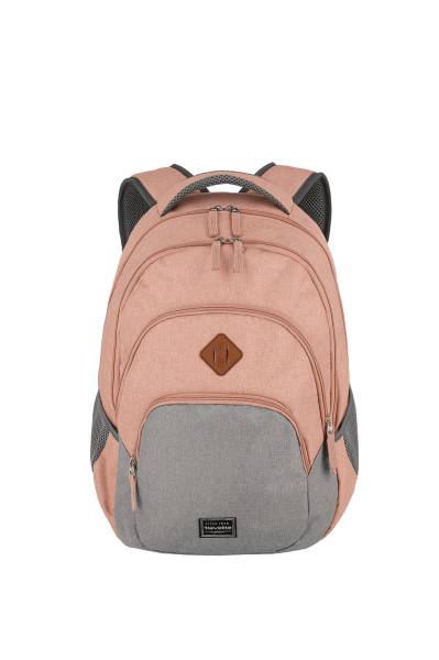 Travelite BASICS Rucksack Melange, Rosa/Grau